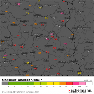 Vor 14 Jahren: Unwetter und Orkan in Berlin