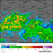 Regenfälle und Gewitter in Thüringen