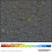 Niedrige Luftfeuchtigkeit in Berlin