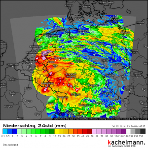 Heute: 80. Tag in Folge mit Regen in Deutschland!