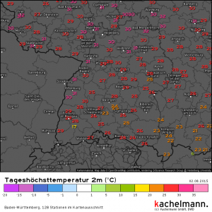 Heute vor einem Jahr: Sommerhitze in der Regenbogenwelt