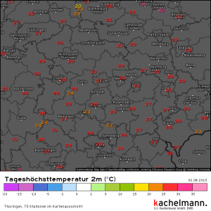 Heute vor einem Jahr: Sommerwärme in Thüringen