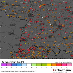 Noch Hochsommer in der Regenbogenwelt, aber Kaltfront naht