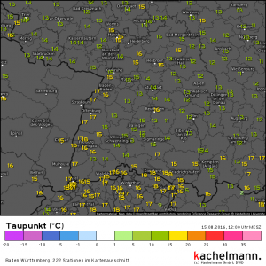 Schwülwarme Luft in der Regenbogenwelt