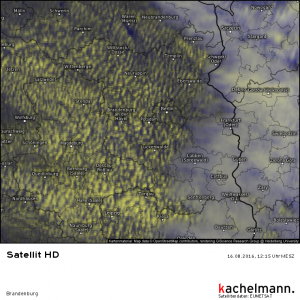 Streuselkuchen im Satellitenbild