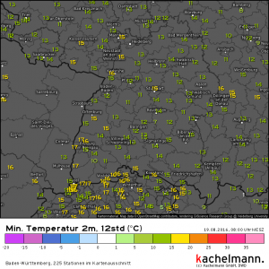 Wieder eine milde Nacht in der Regenbogenwelt