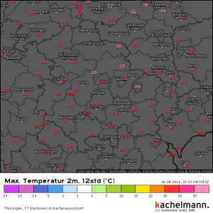 Die Hitzebilanz des Tages in Thüringen