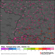 Hitzebilanz für den Samstag