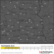 Sehr klare Luft mit guter Fernsicht