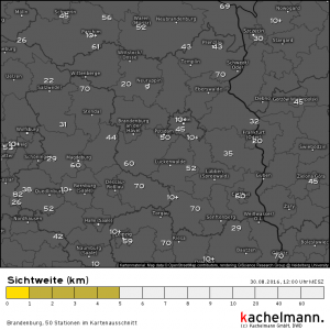 Sehr klare Luft mit guter Fernsicht