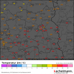 Sommerliche Temperaturen in Berlin