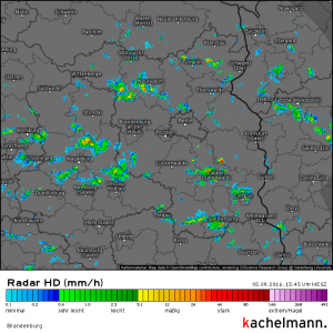 Viele kleine Schauer in der Region