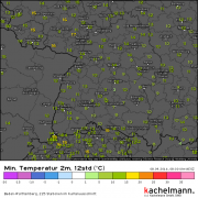 Teils frische Nacht in der Regenbogenwelt