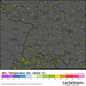 Teils frische Nacht in der Regenbogenwelt