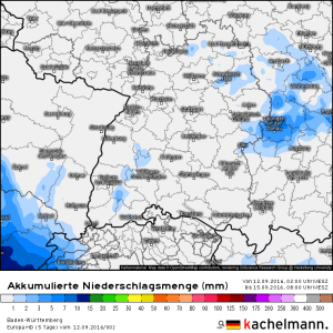 Erst ab Donnerstag wieder nass in der Regenbogenwelt