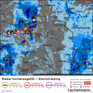 Kräftige Gewitter ziehen jetzt nach Brandenburg und Berlin