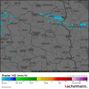 Von Nordosten her kommt Regen