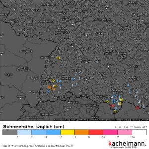 Erster Schnee im Hochschwarzwald