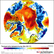 Nordpolarregion weiter viel zu warm