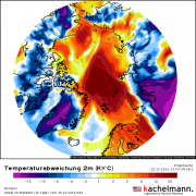 Warmluftvorstoß – 0 Grad am Nordpol