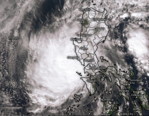 Taifun NOCK-TEN hat Philippinen überquert