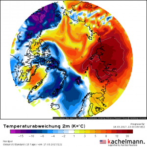 Extreme Temperaturabweichungen in Sibirien