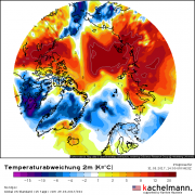 Extreme Temperaturabweichungen Arktis und Sibirien
