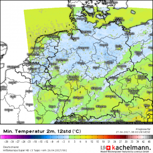 Frostige Nächte in Teilen Deutschlands