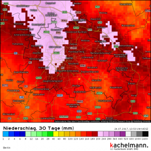 Krasse Regenunterschiede in diesem Sommer