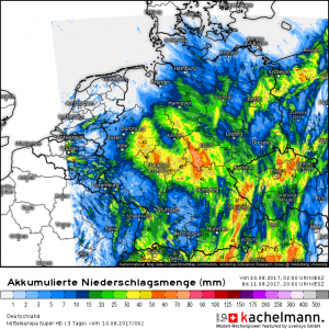 Ergiebiger Regen in Teilen Mitteleuropas