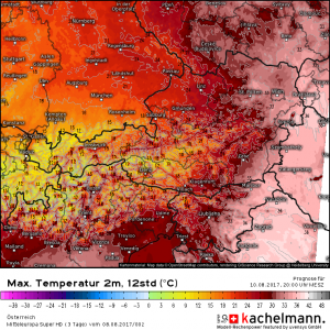 Österreich: Am Donnerstag extreme Wetter- und Temperaturunterschiede, im Osten bis 38 Grad!