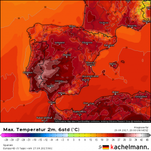 Weiter Hitze in Spanien und Portugal