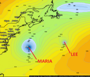(EX) Hurrikan MARIA macht sich auf den Weg Richtung Europa