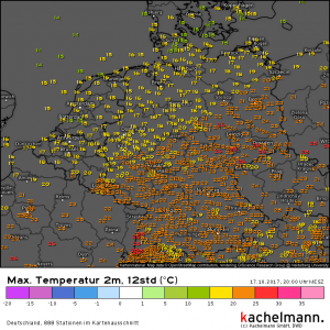 Erneut neue Temperaturrekorde aufgestellt