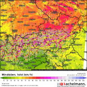 Österreich: Am Sonntag schwere Sturmlage mit Böen über 100 km/h!