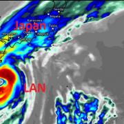 Starker Taifun LAN bedroht ab Sonntag Japan