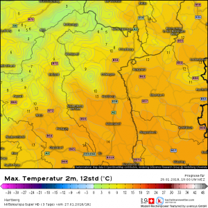 Österreich: Zum Wochenanfang sehr milde Westwetterlage – im Osten bis 15 oder 16 Grad!