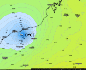 Zyklon JOYCE trifft auf den Nordwesten von Australien