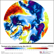 Arktis teils deutlich kälter als im Mittel