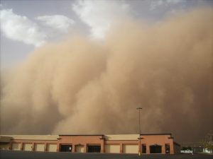 Starke Sandstürme in Ägypten und dem Sudan
