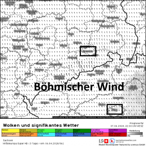 Wochenende: Böhmischer Wind vom Erzgebirge runter