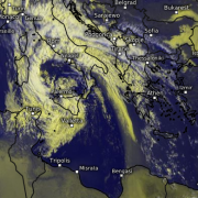 Regen und Sturm im Mittelmeerraum