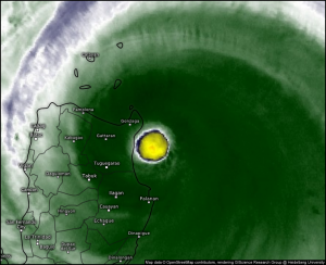 Supertaifun MANGKHUT brachte über 200 km/h auf den nördlichen Philippinen