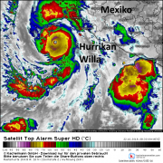 Hurrikan Willa trifft auf Mexiko
