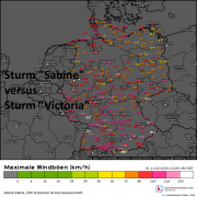 Fazit: Sturm „Sabine“ versus „Victoria“