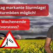 Markantes Sturmtief am Dienstag – Schwere Sturmböen möglich!