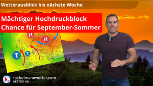 Mächtiger Hochdruckblock ab dem Wochenende kann den September-Sommer bringen