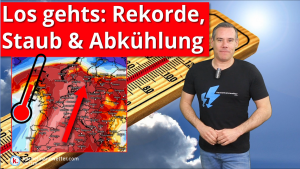 Rekordwärme erreicht Deutschland, dazu Saharastaub und Abkühlung nächste Woche