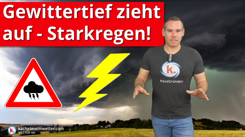 Gewittertief Am Donnerstag – örtlich Unwettergefahr Durch Starkregen ...