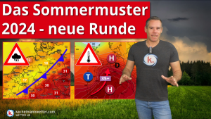 Sommermuster 2024 – Kaltfront, Hitze, Blitze – Trend bis Anfang August